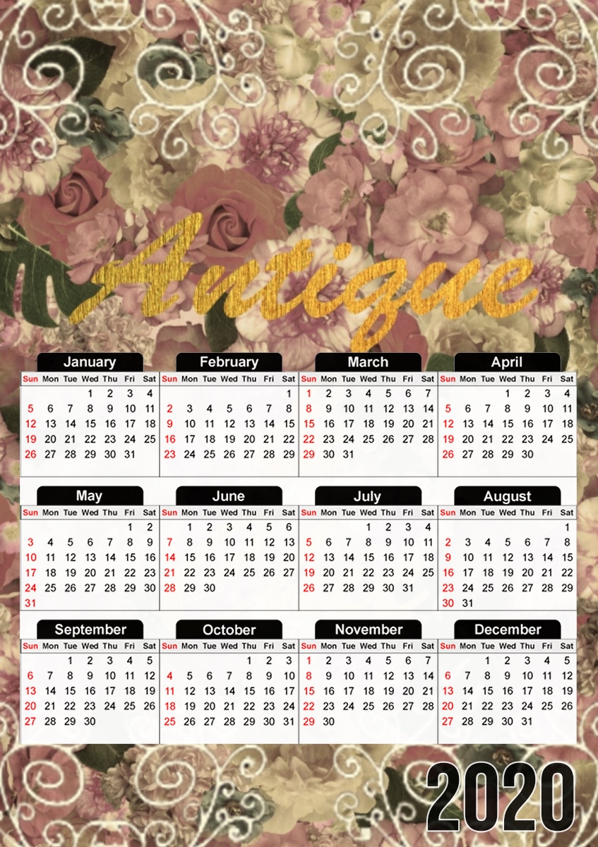 Calendrier ANTIQUE AND CHIC