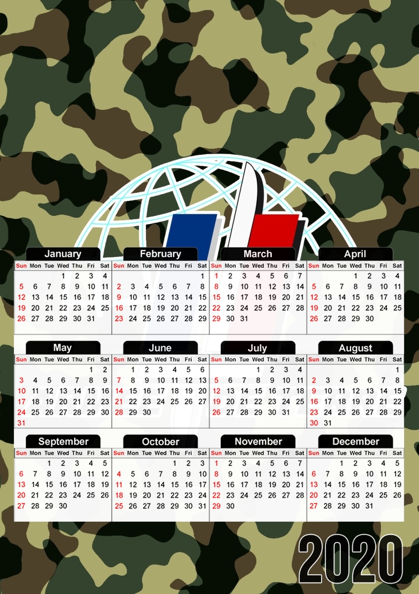 Calendrier photo 30x43cm format A3 Armee de terre - French Army