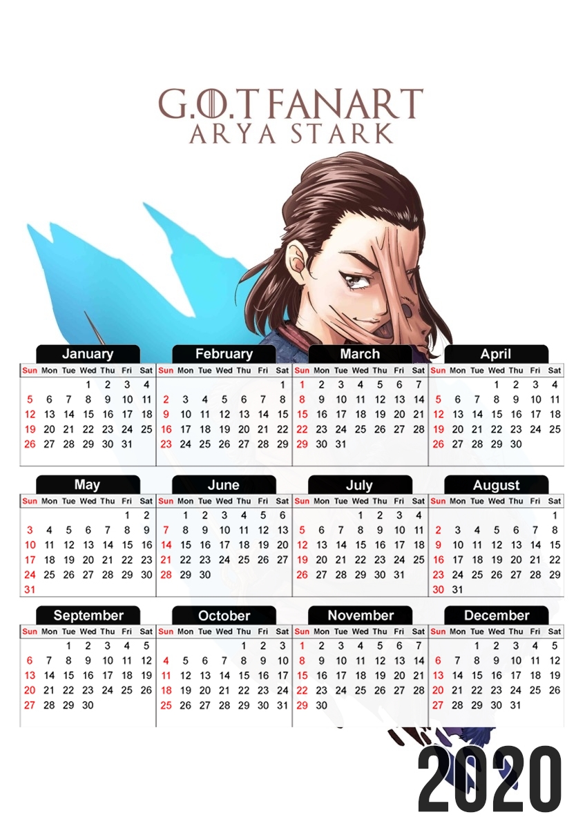 Calendrier Arya Stark