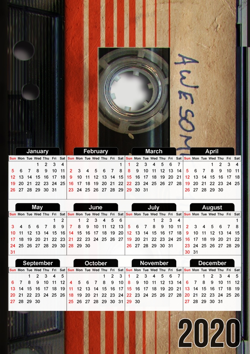 Calendrier photo 30x43cm format A3 Awesome Mix Replica