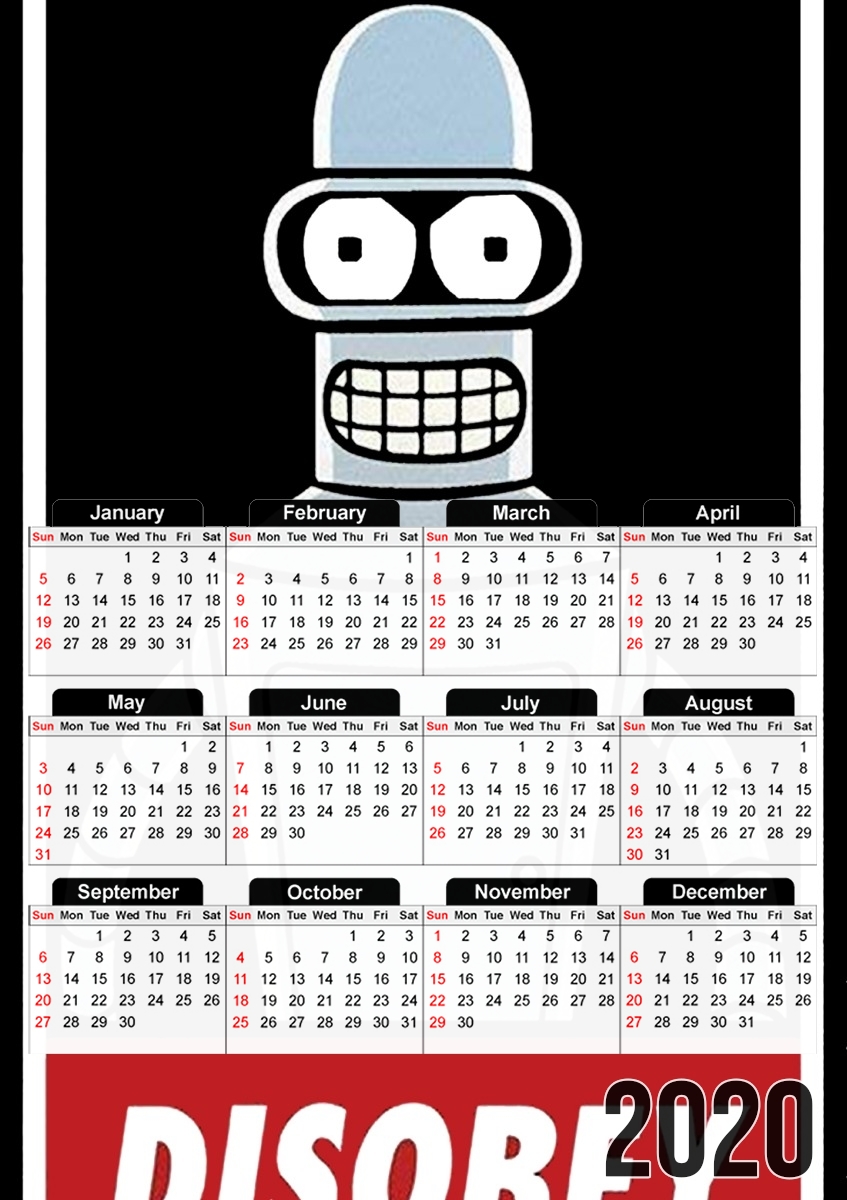 Calendrier Bender Disobey