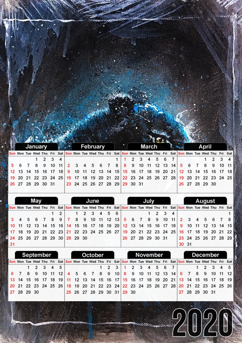 Calendrier black Panther