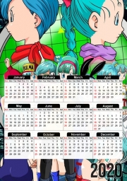 Calendrier photo 30x43cm format A3 Bulma Dragon Ball super art