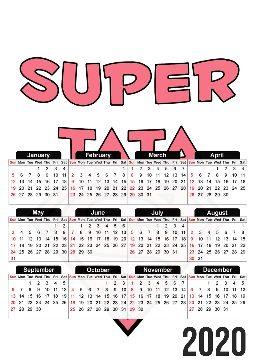Calendrier Cadeau pour une Super Tata