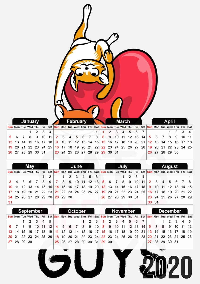Calendrier Cats before guy