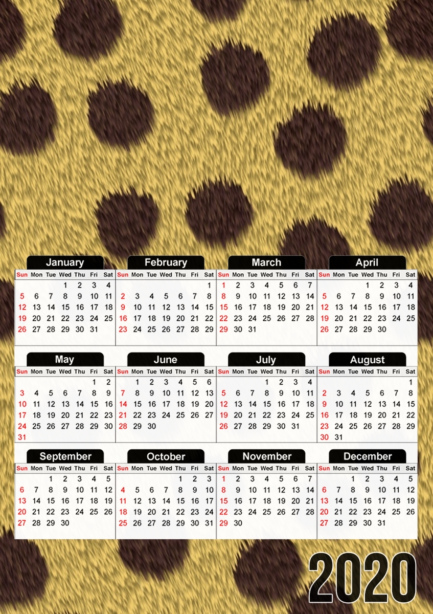 Calendrier Cheetah Fur