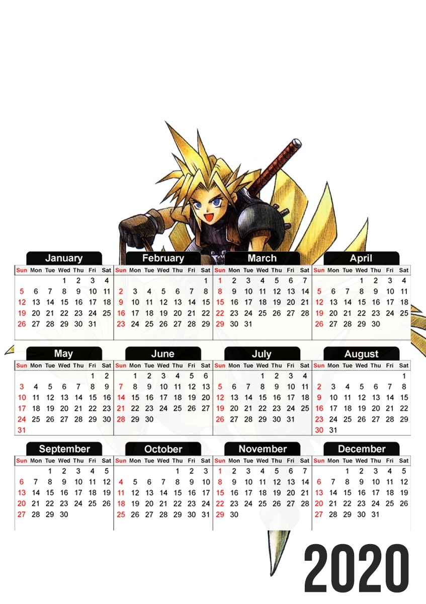 Calendrier Chocobo and Cloud