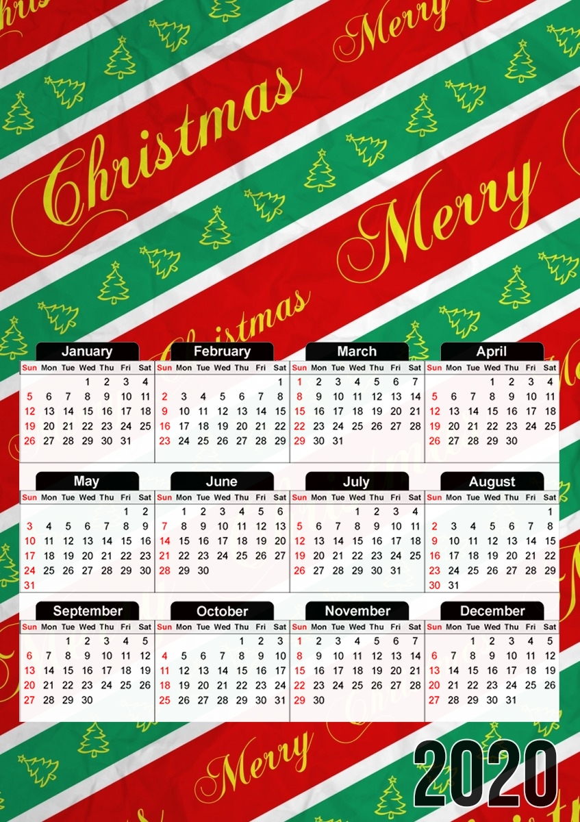 Calendrier Christmas Wrapping Paper