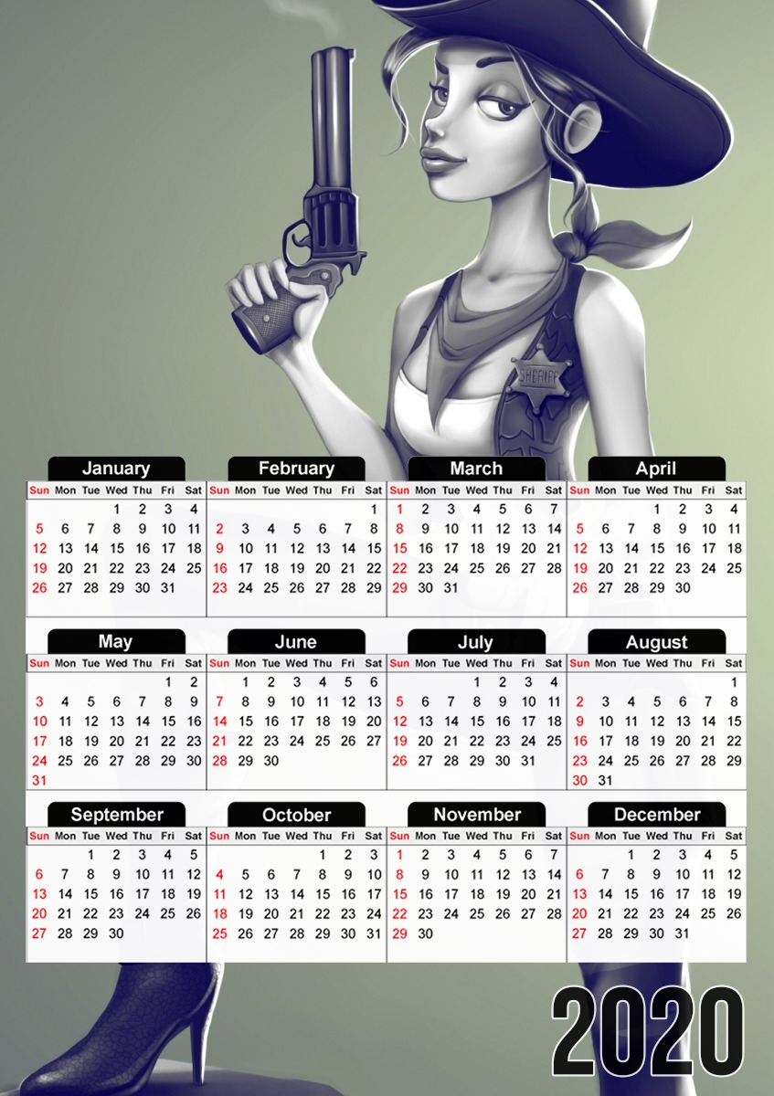 Calendrier Cowgirl