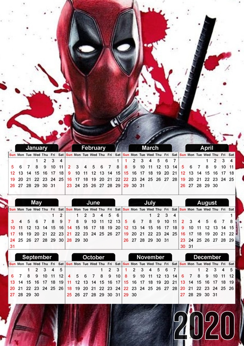 Calendrier Deadpool Painting