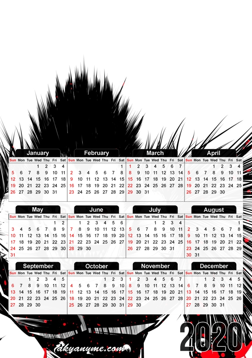 Calendrier Death Note 