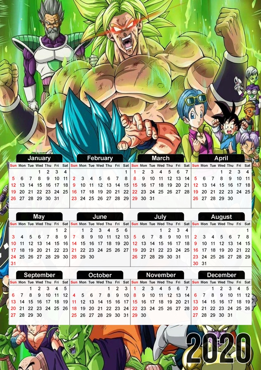 Calendrier Dragon Ball Super