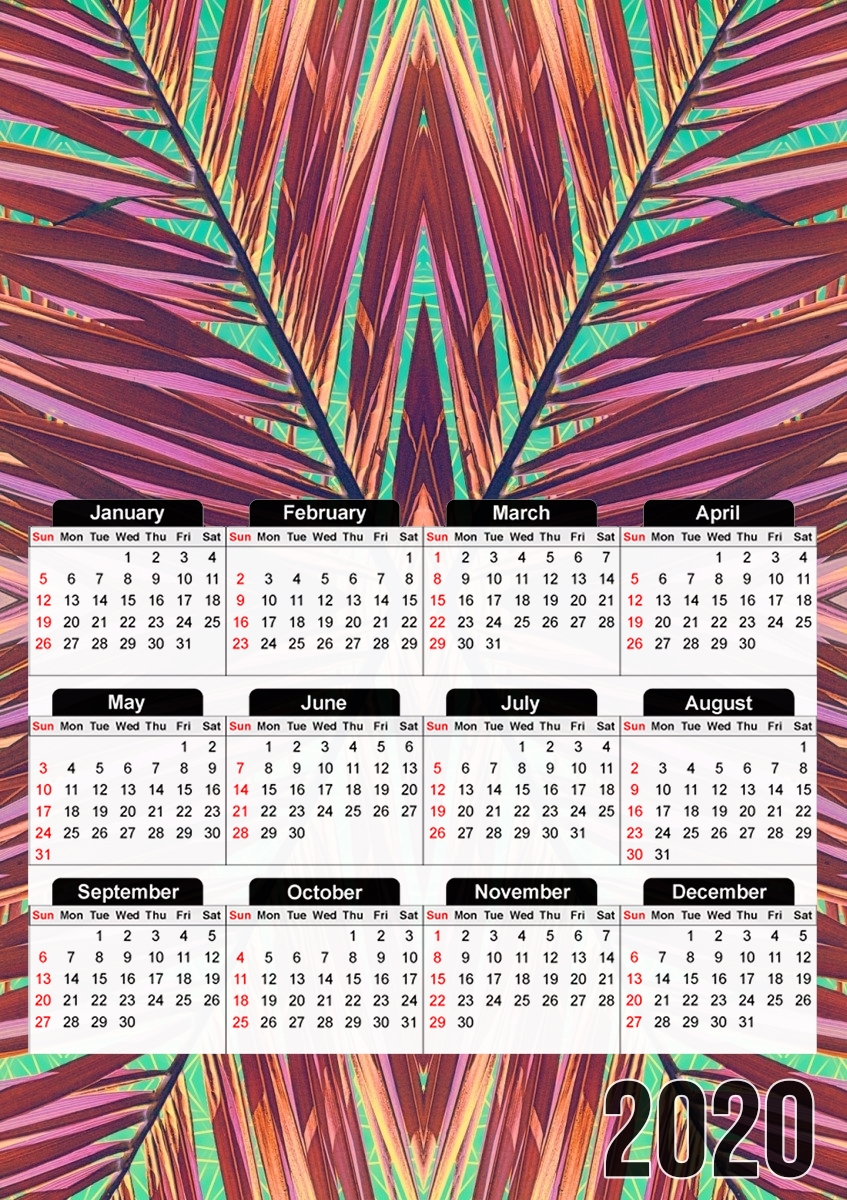 Calendrier Ethnic palm