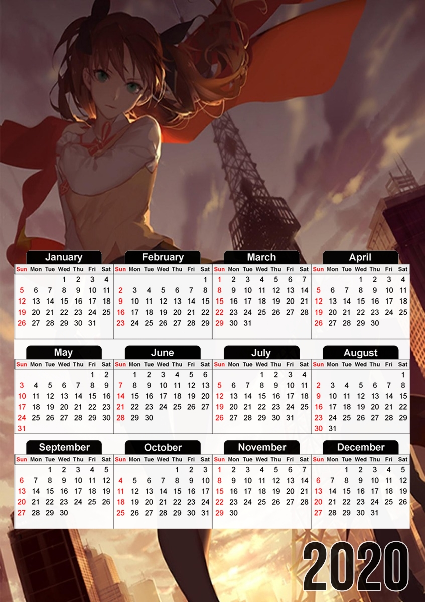 Calendrier Fate Stay Night Tosaka Rin