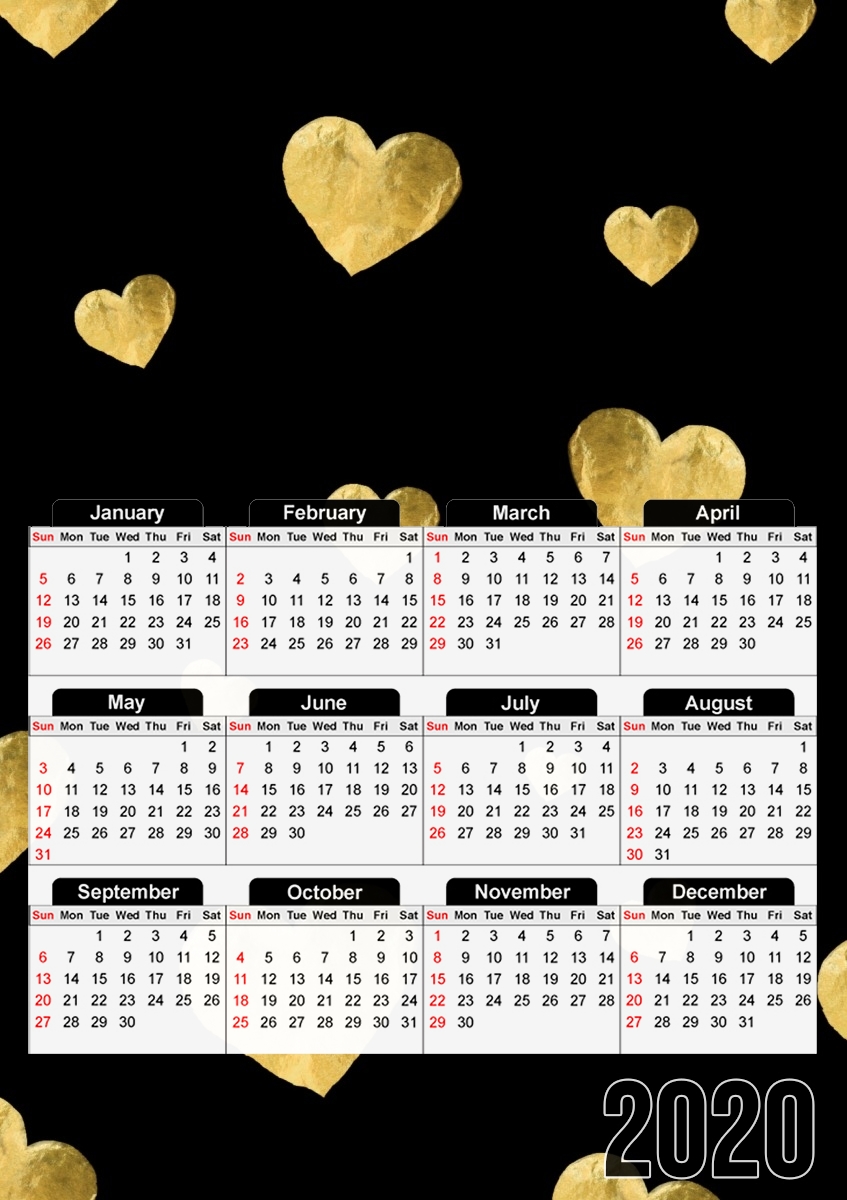 Calendrier Floating Hearts
