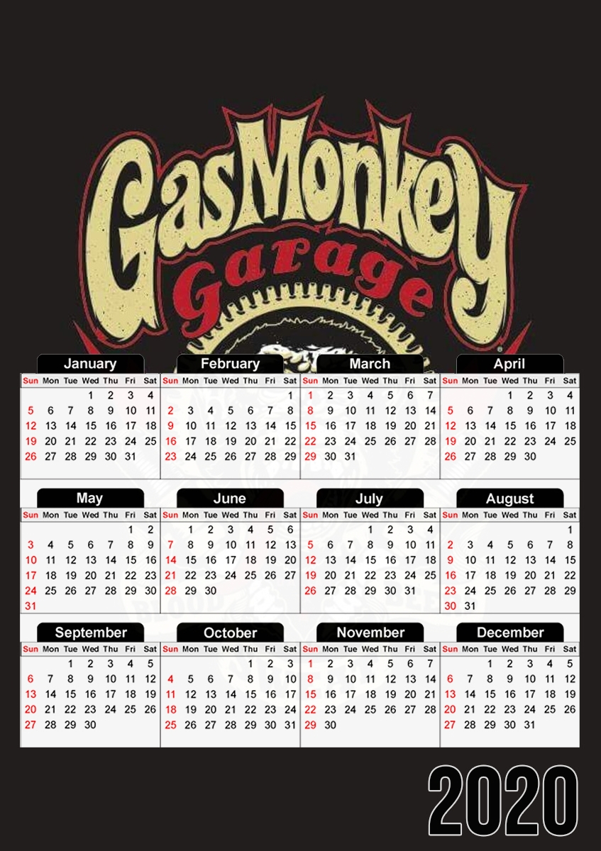Calendrier Gas Monkey Garage