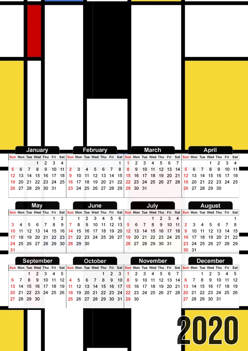 Calendrier Geometric abstract