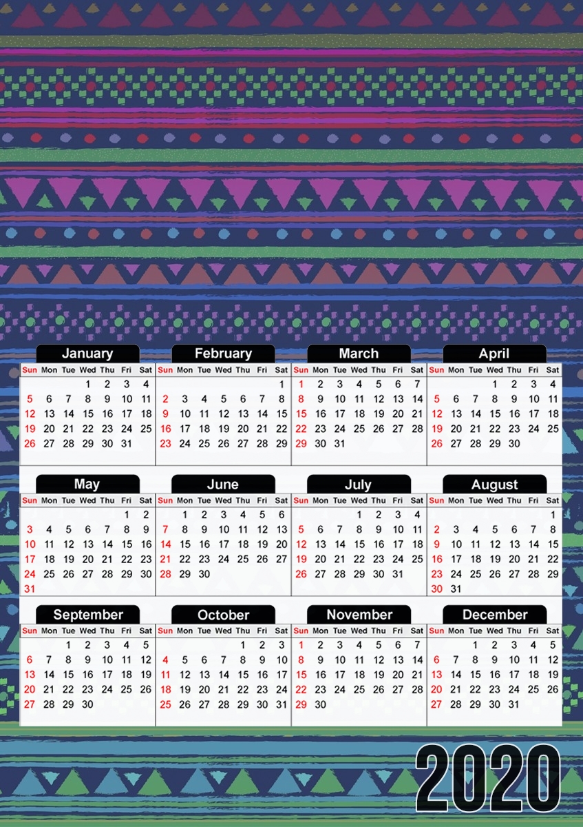 Calendrier GIRLY AZTEC
