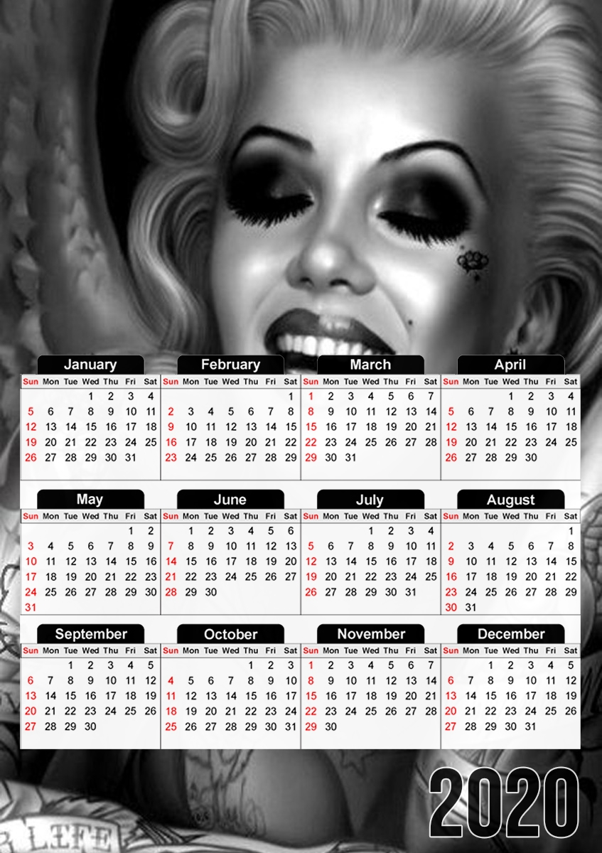 Calendrier Goth Marilyn