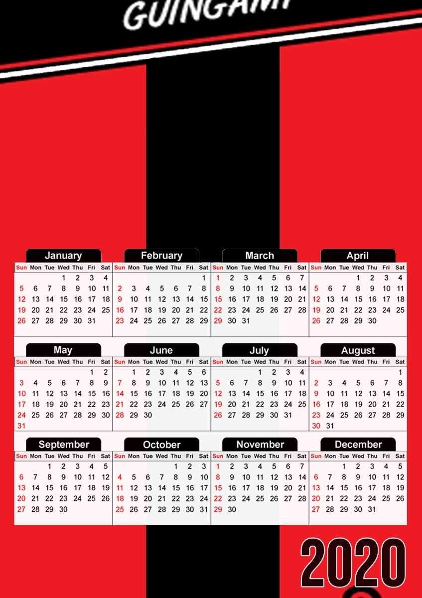 Calendrier Guingamps Maillot Football