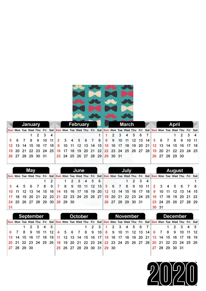 Calendrier Hipster Mosaic