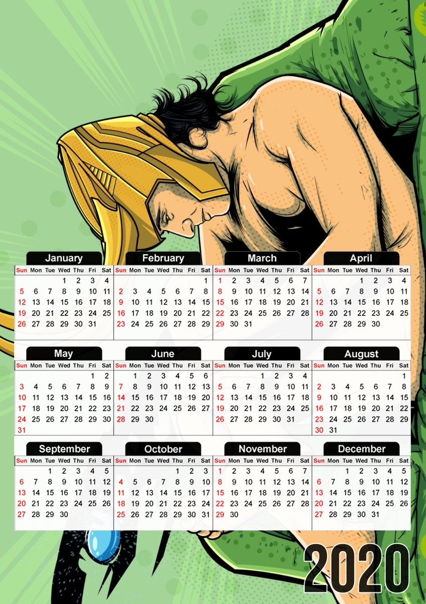 Calendrier In the privacy of: Loki