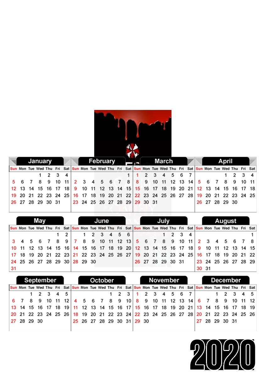 Calendrier Keep Calm And Kill Zombies