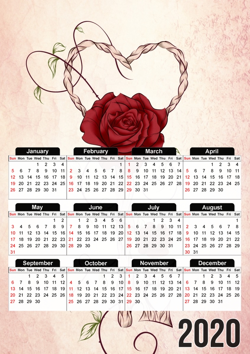 Calendrier photo 30x43cm format A3 Key Of Love