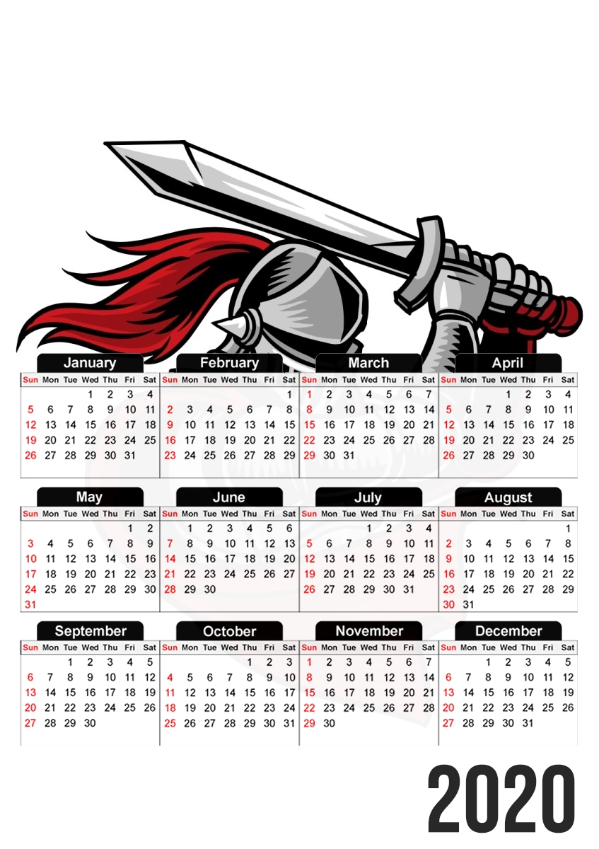 Calendrier Knight with red cap