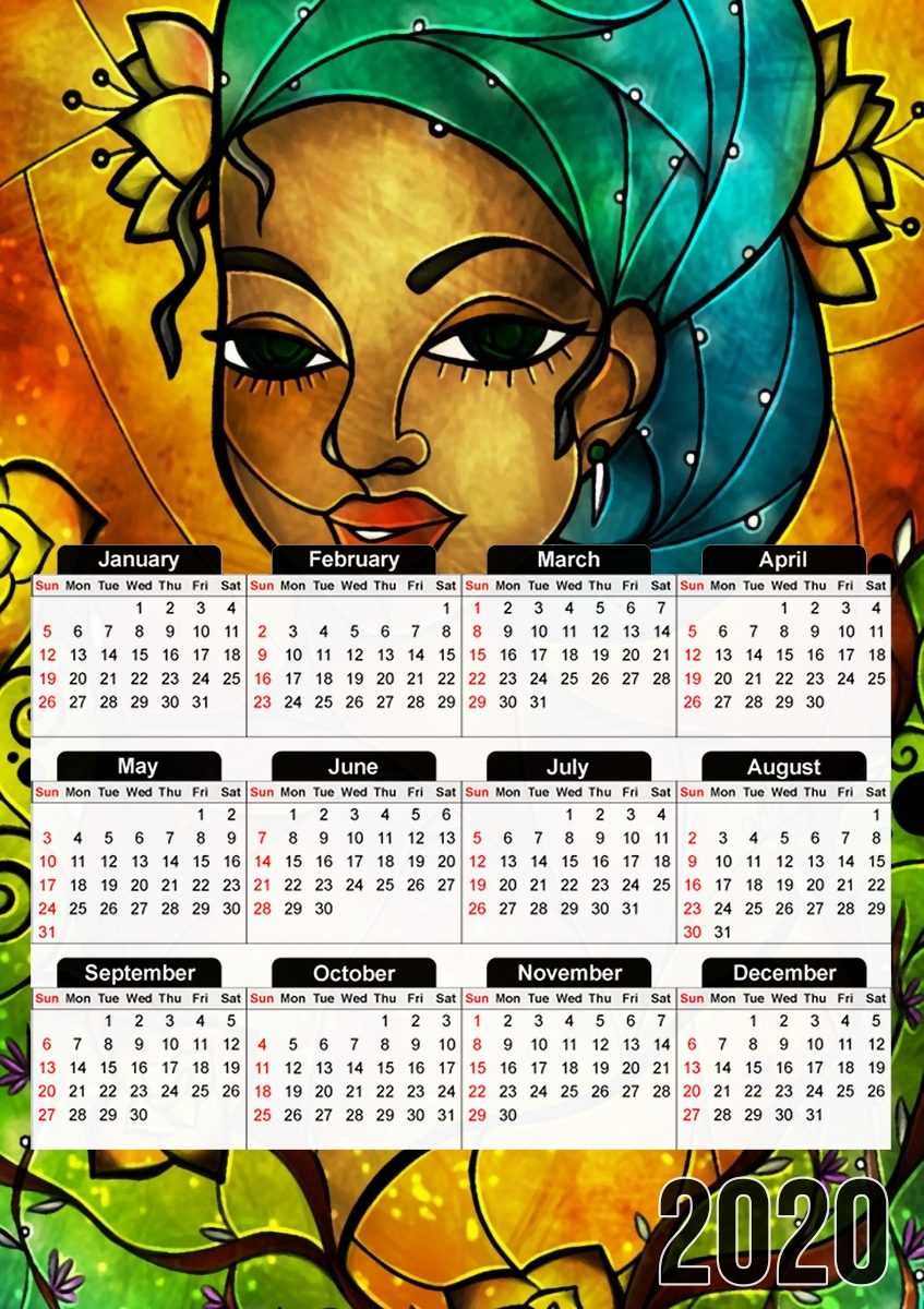 Calendrier Lady Creole