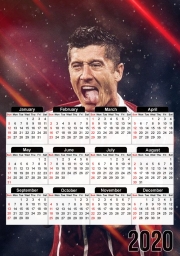 calendrier-photo lewandowski football player