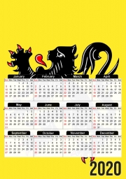calendrier-photo Lion des flandres