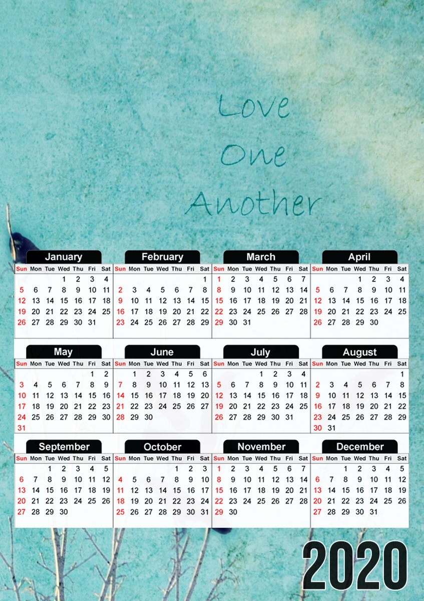 Calendrier Love One Another