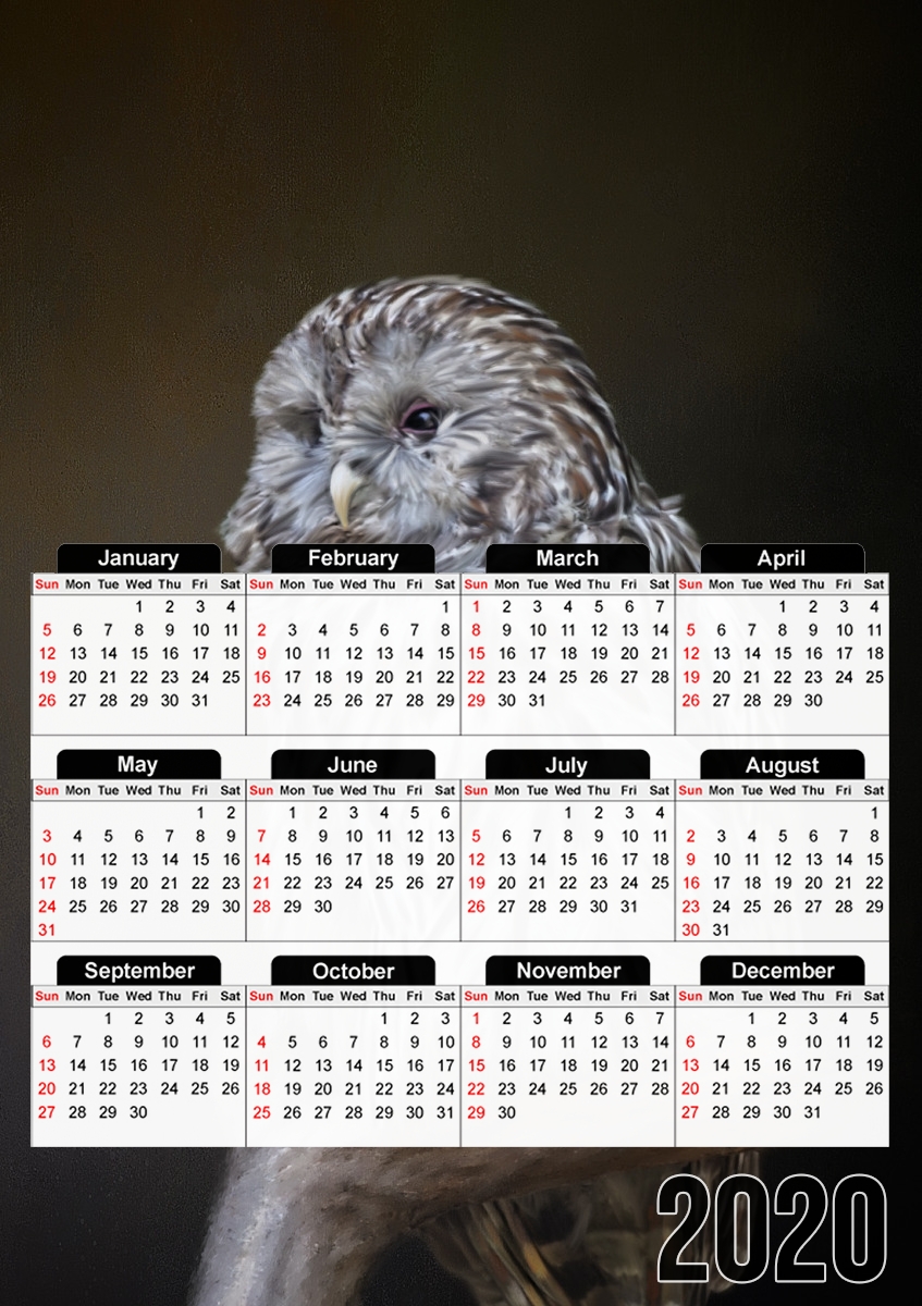 Calendrier Lovely cute owl
