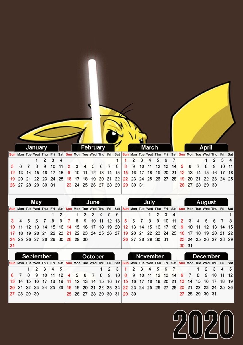 Calendrier Master Pikachu Jedi