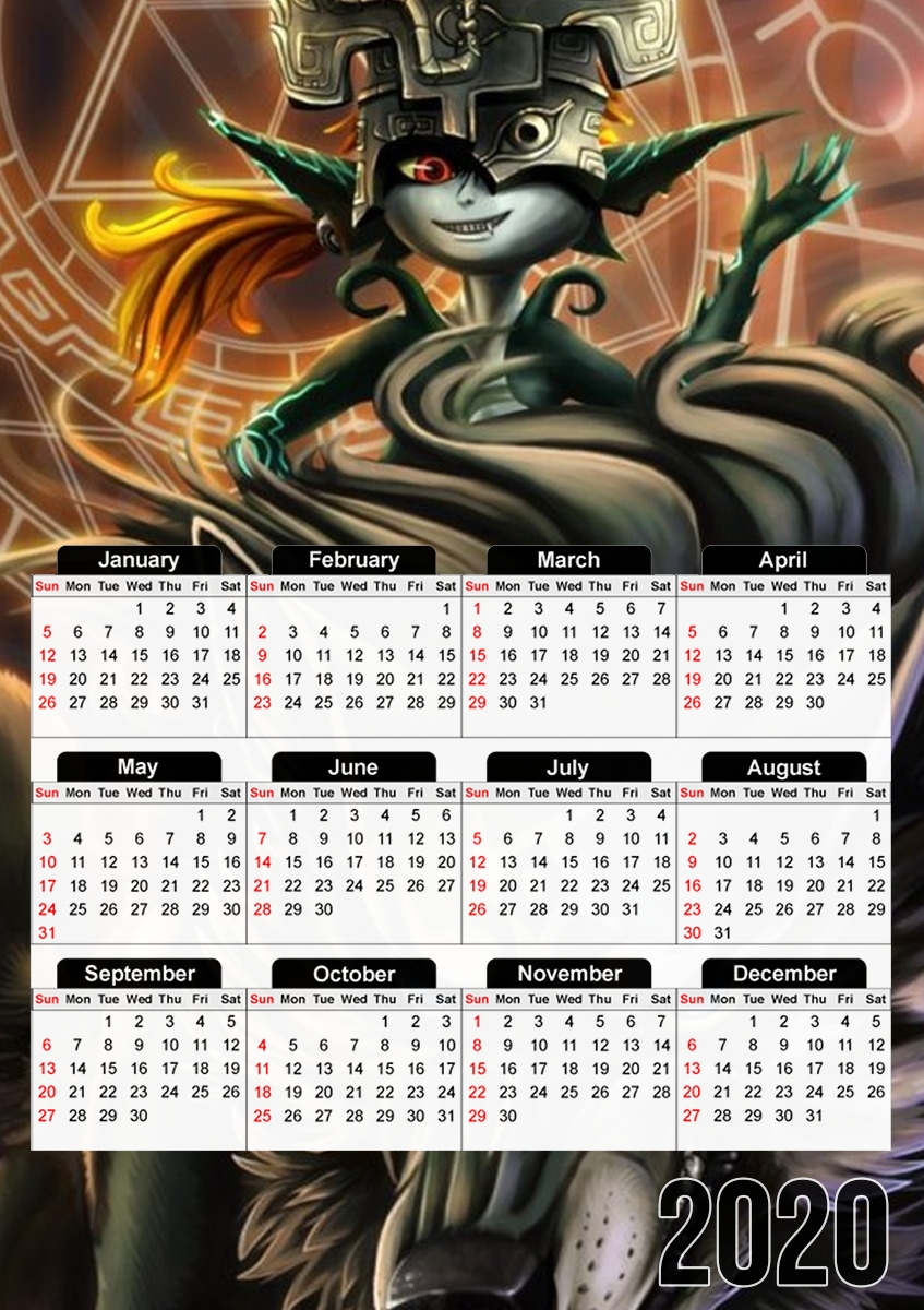 Calendrier Midna And Wolf