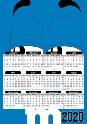 calendrier-photo M&m's Bleu