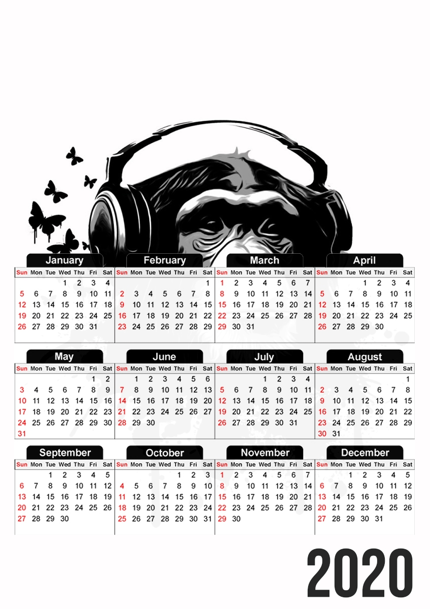 Calendrier Monkey Business - White