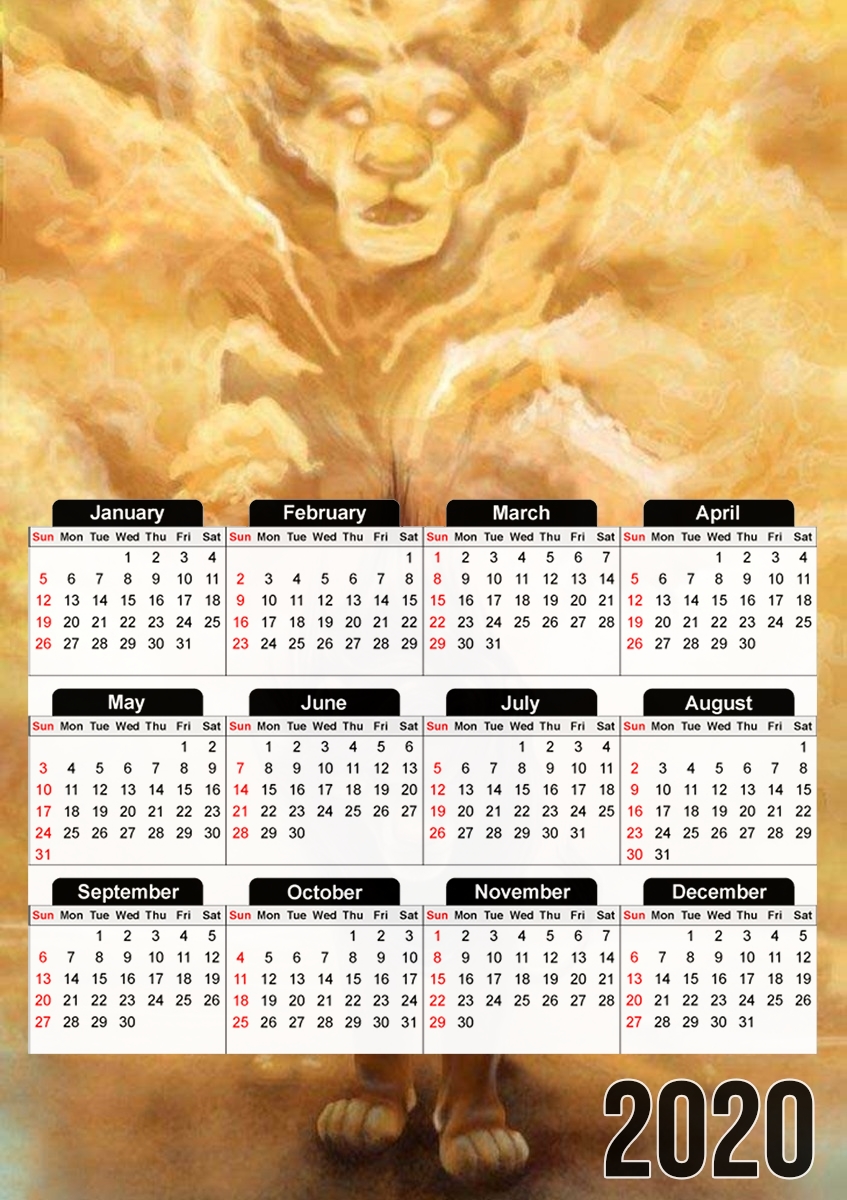 Calendrier Mufasa Ghost Lion King