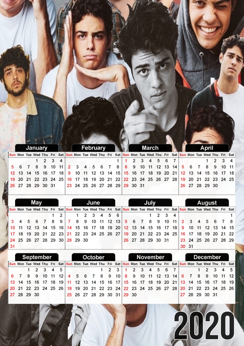 Calendrier Noah centineo collage
