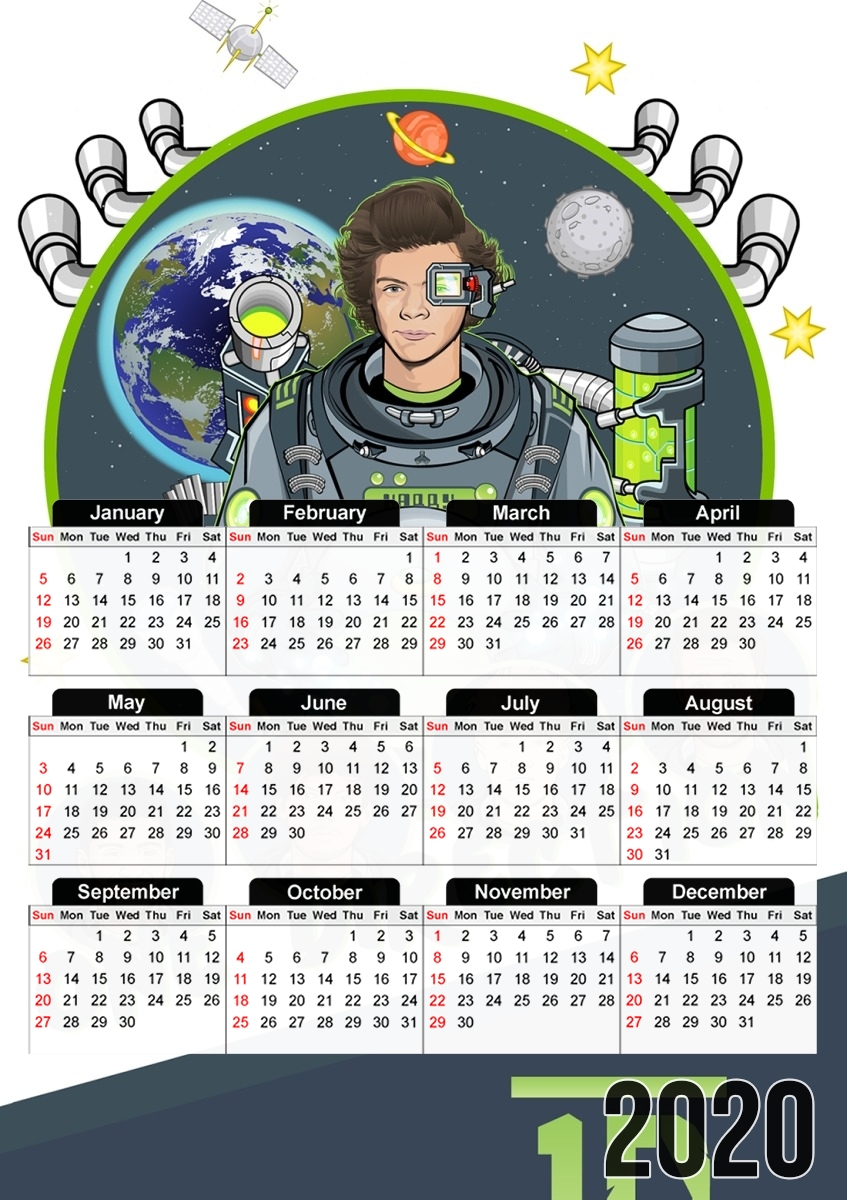 Calendrier Outer Space Collection: One Direction 1D - Harry Styles