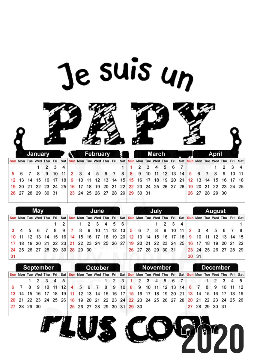 Calendrier Papy cycliste
