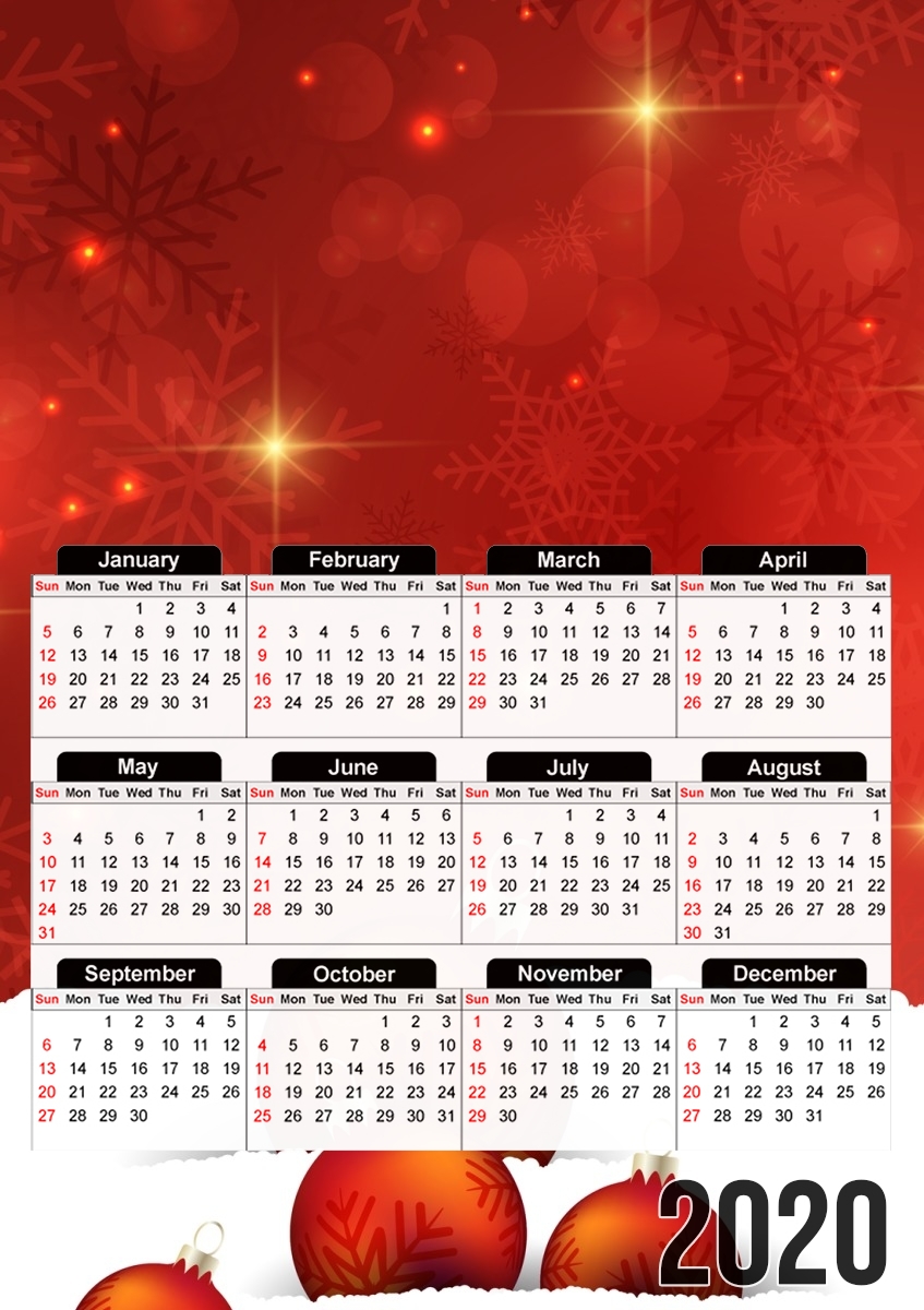 Calendrier Red Christmas