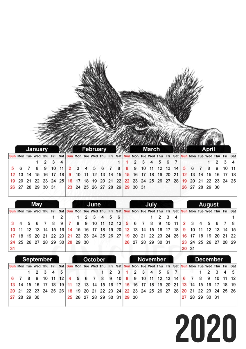 Calendrier Sanglier French Gaulois