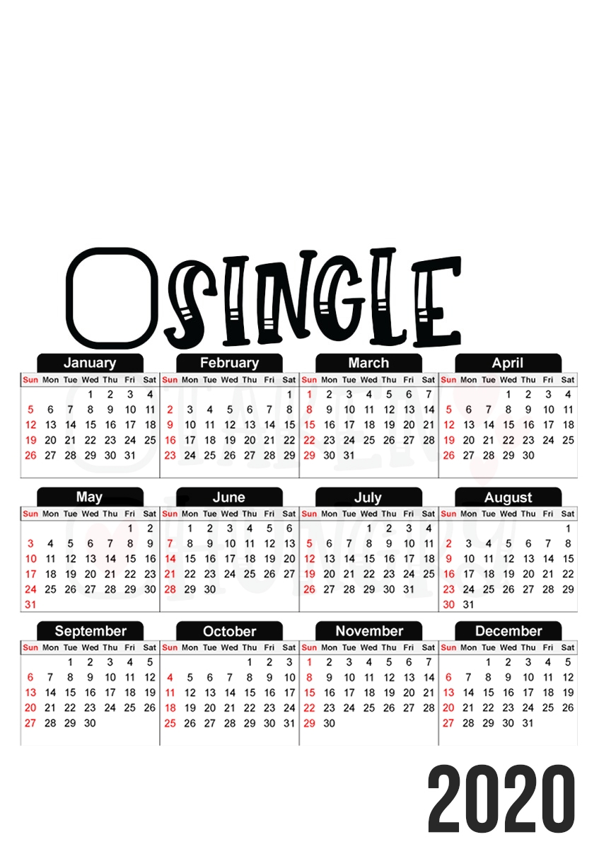 Calendrier Single Taken Hungry