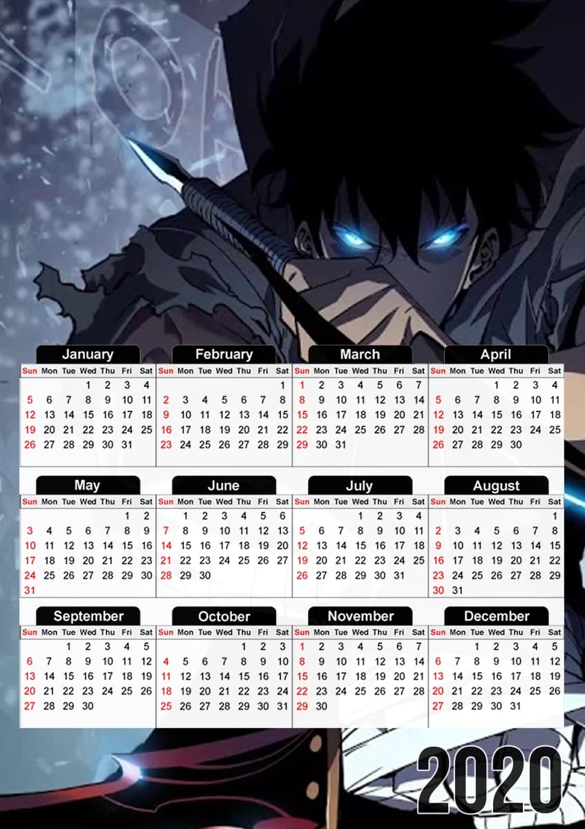 Calendrier solo leveling jin woo