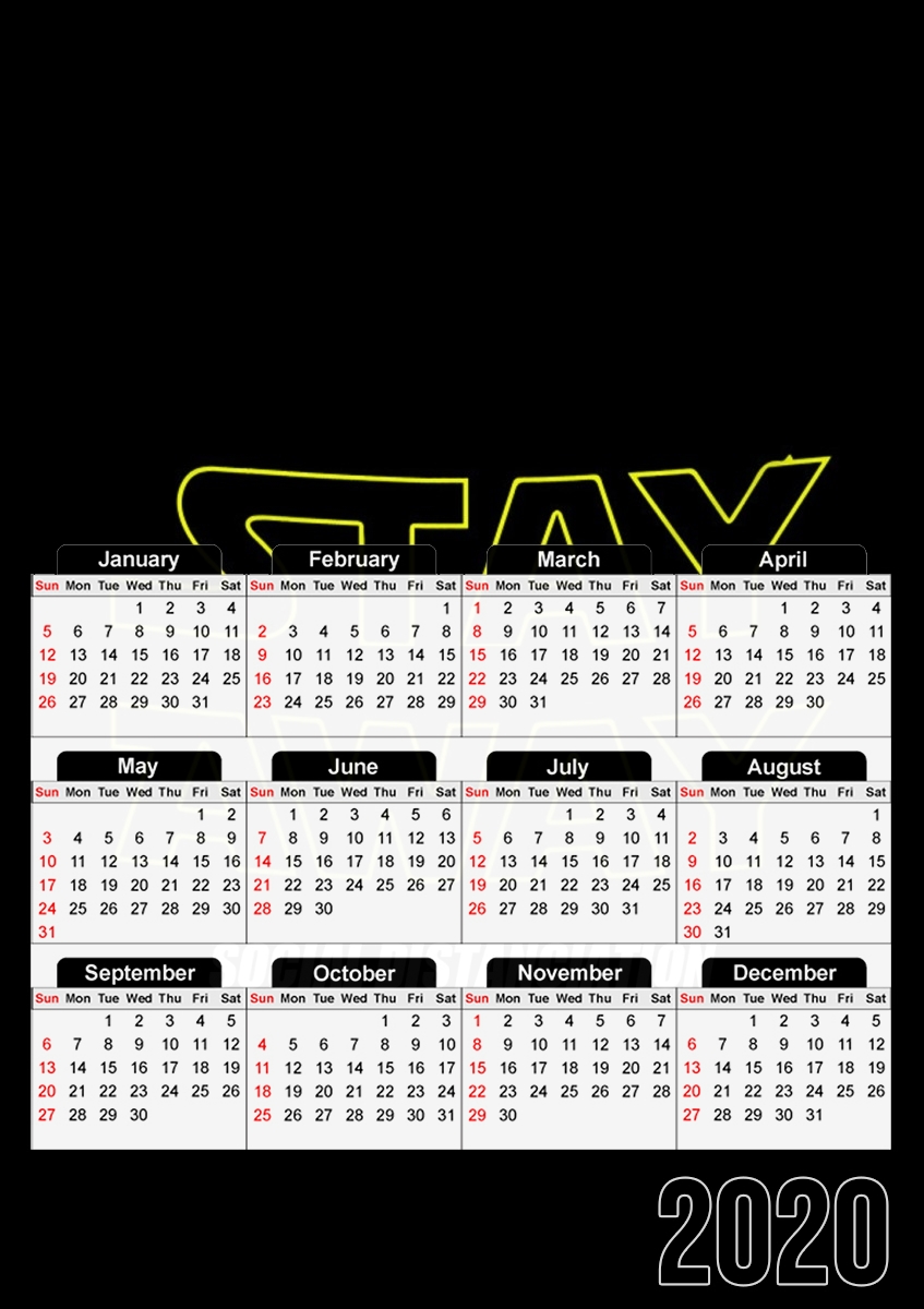 Calendrier Stay Away Social Distance