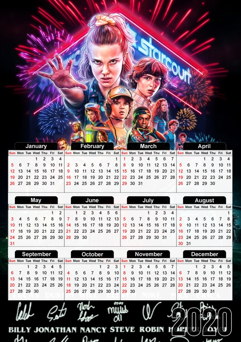 Calendrier Stranger Things 3 Dedicace Limited Edition