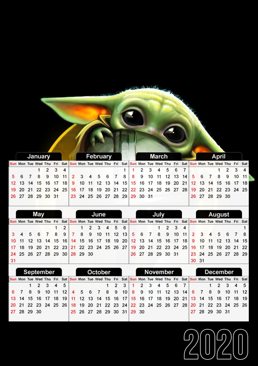 Calendrier The Child Baby Yoda