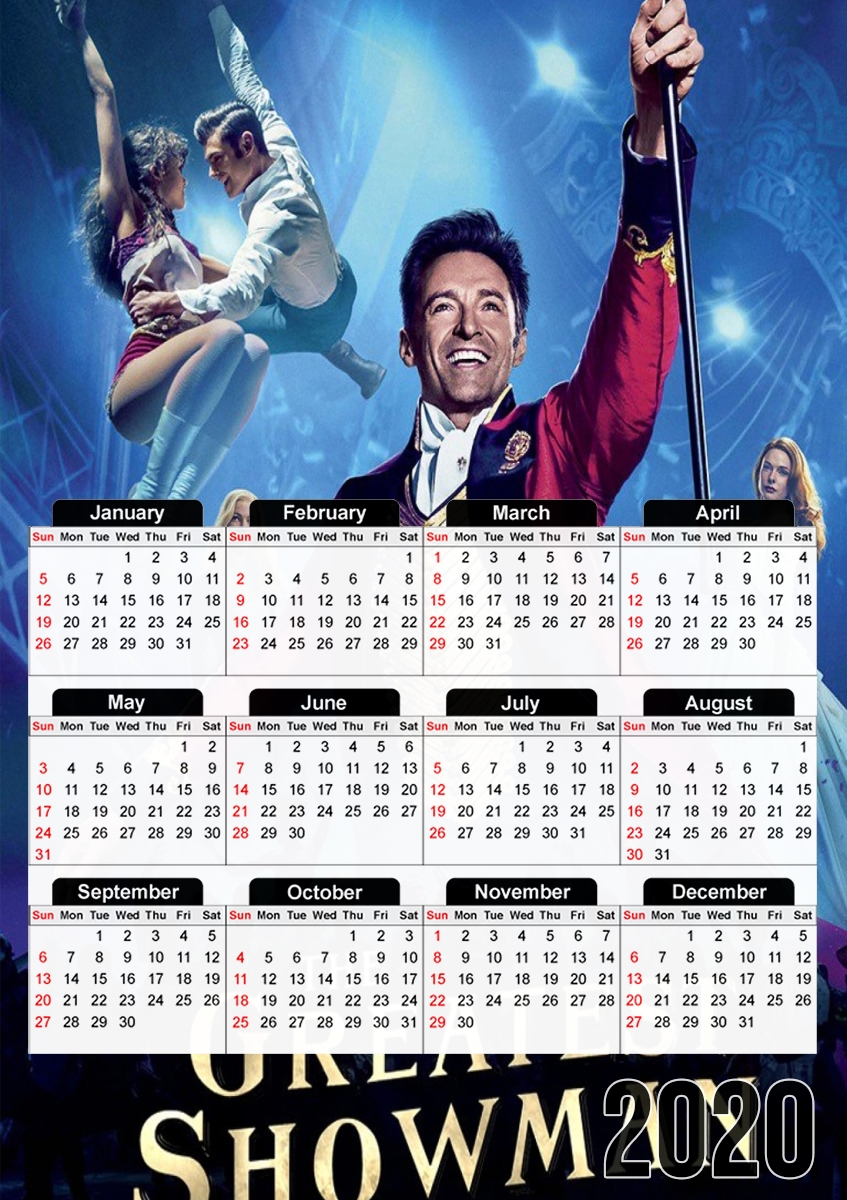 Calendrier the greatest showman